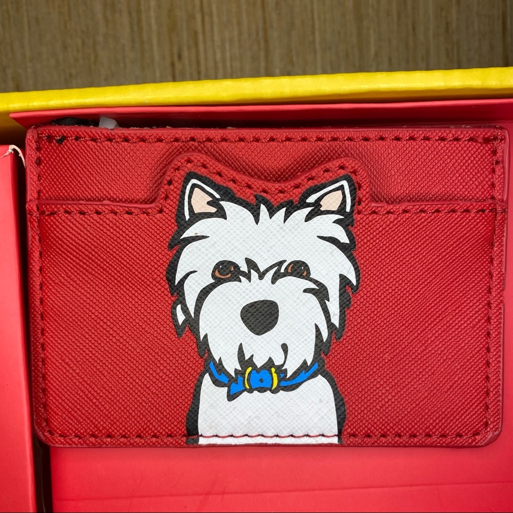 Marc Tetro WESTIE Dog Crossbody Purse / Card Holder Set New In Gift Box - Picture 5 of 12